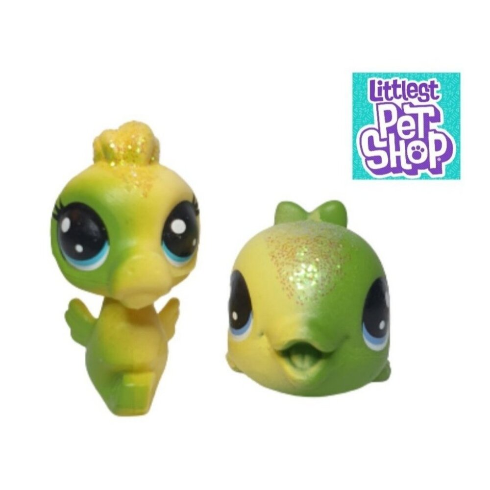 Littlest Pet Shop LPS #5 Salty Seahorse #6 Splashina Dolphin Mini Figures